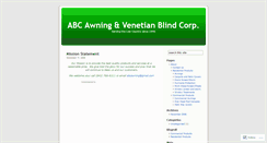 Desktop Screenshot of abcawning.com
