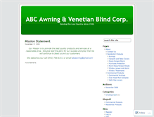 Tablet Screenshot of abcawning.com